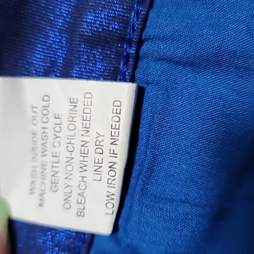 SAPPHIRE INK Pants Jeans Royal Blue Metallic /Iridescent Size 11 - Picture 7 of 9